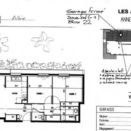 شقة 62 M2 Rez De Jardin, Terrasse , 6 Lits Et Parking *